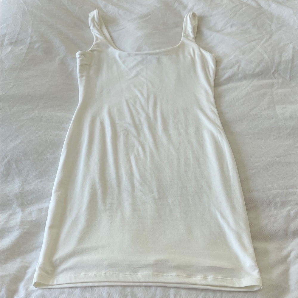 Bumpsuit White Tank Maternity Mini Dress Size Small